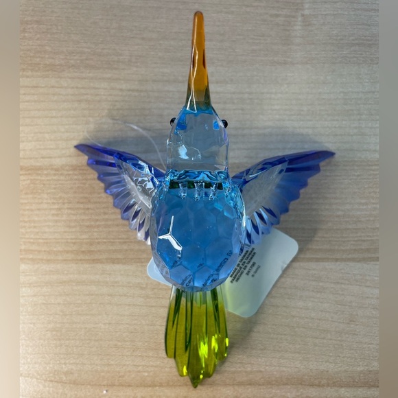3 Ganz Crystal Expression Acrylic Hummingbird 6” Ornaments with Charm - NWT - Picture 11 of 15